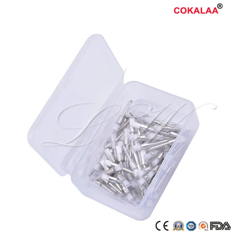 Горячая Распродажа 100 шт./пакет Dental Lab Lock нейлоновые маленькие плоские