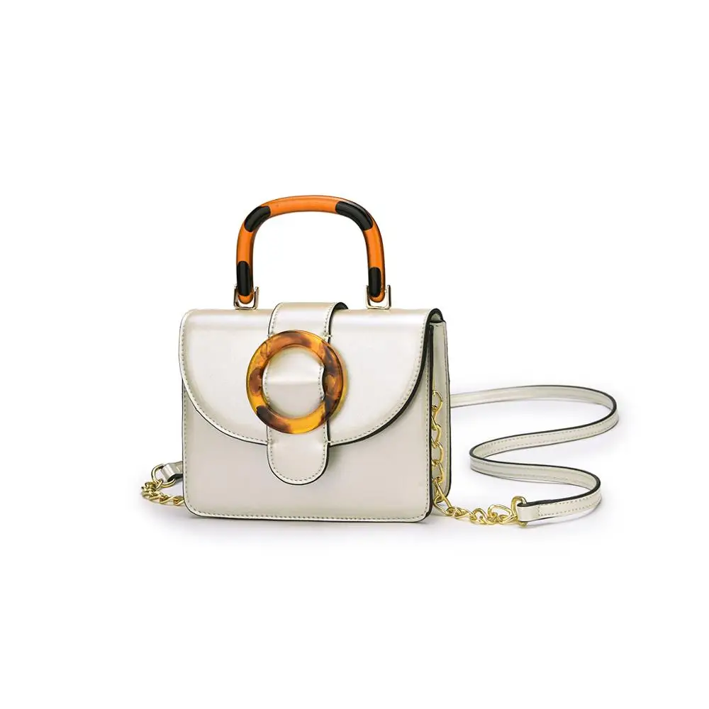 silver L20 H16 W6cm Винтажные женские сумки с деревянной ручкой-кольцом, Повседневная сумка через плечо, роскошные сумки через плечо, дизайнерский кошелек, большой «ТОТЕ» ведра - Цвет: silver L20 H16 W6cm