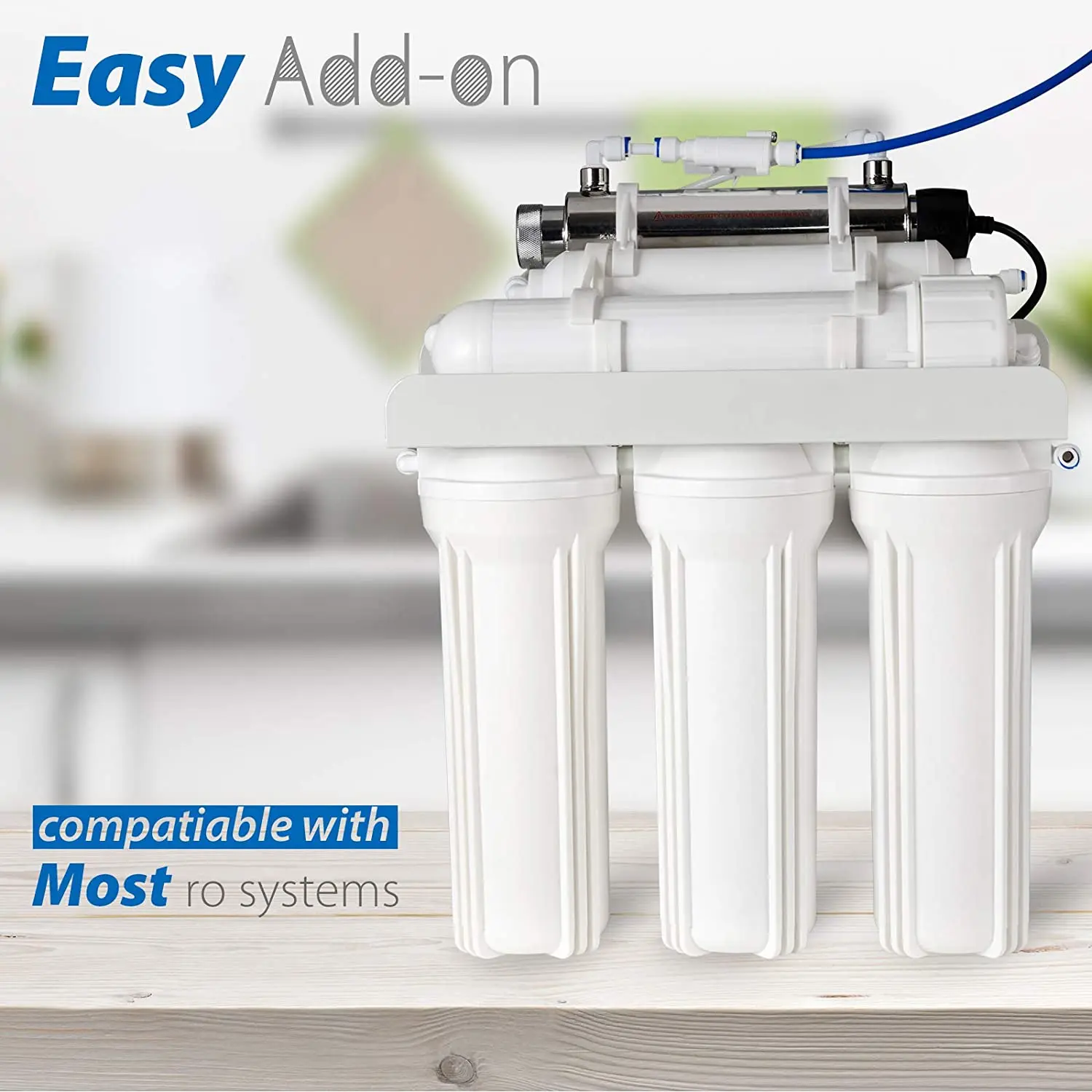 0.5gpm УФ очистка воды для дома квартиры Кухня колодезной стерилизация|Водяные