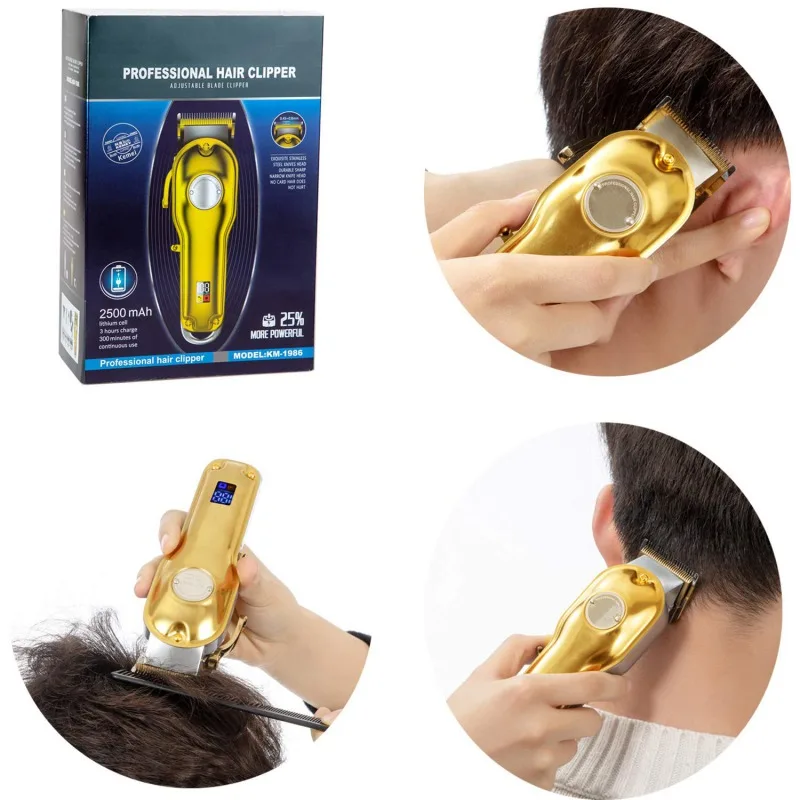 

Pro Clipper All-metal Rechargeable Hair Trimmer Electric Beard Shaver Hair Cutting Machine For Barber Men Hot New