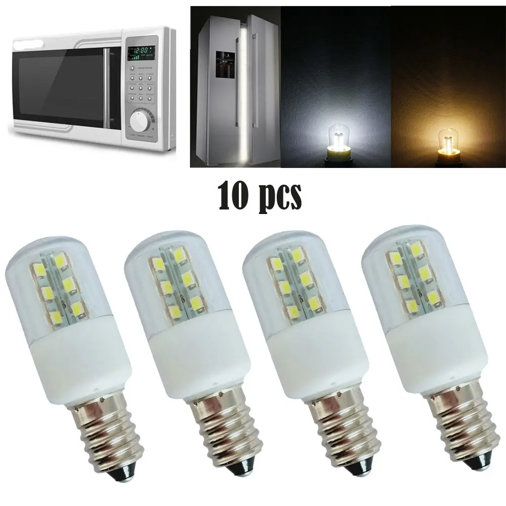 

10pcs/Lot AC 110V 220V Mini 3W LED Crystal Lamp Light SMD 5050 E14 E12 for Candle Crystal Chandelier refrigerator Microwave Ove
