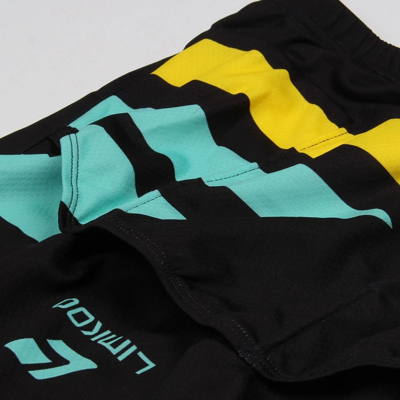 Итальянская мужская футболка CoolMax с длинным рукавом для велоспорта черного