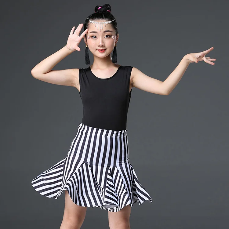 Платье для латинских танцев девочек Детский комплект ча-ча Фламенго платье танго