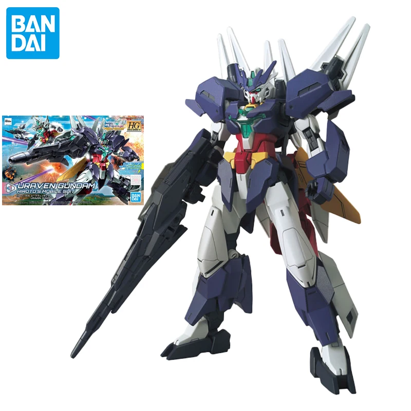 

Bandai Gundam HGBD: R 23 1/144 Сборная модель Uraven Gundam, фигурка-украшение, коллекционная игрушка для мальчиков, подарок на день рождения