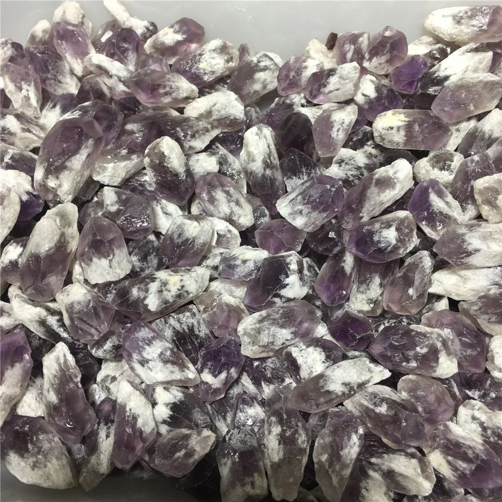 

Tower Natural Amethyst Quartz Crystal Cluster Stones Specimen Home Crafts Decoration Gift Reiki Healing Wand