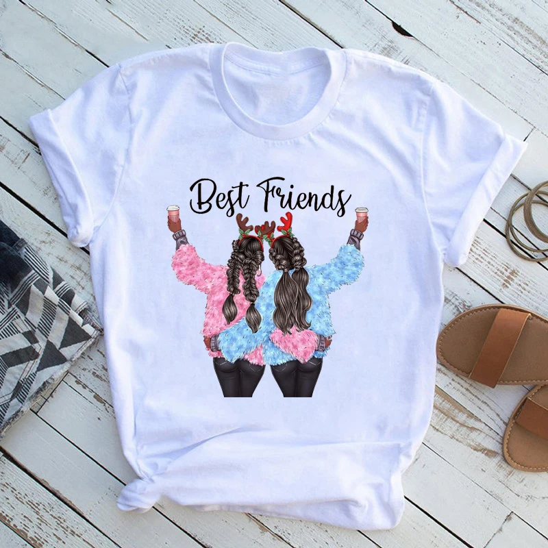 

Funny Best Friends Goth Clothes Fashion Korean Kawaii Girl Designer Clothes Printing Graphic Goth Ghibli Summer Punk Clothes