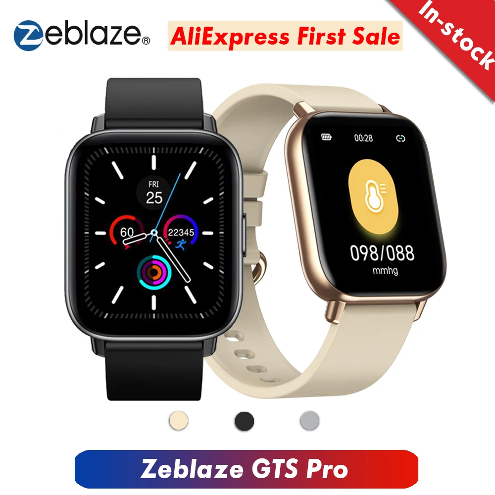 Zeblaze GTS Pro Смарт часы Bluetooth 5 0 IP67 Водонепроницаемый Spo2 уровень Smartwatch сна/сердечного