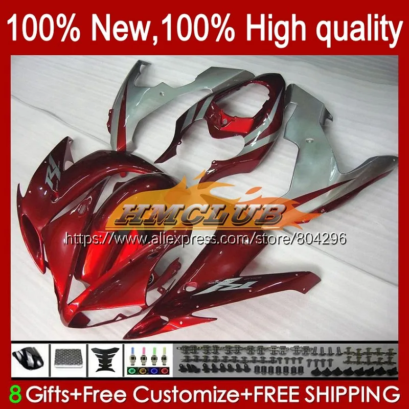 Корпус для YAMAHA YZF R 1 1000 CC 1000CC YZF-1000 YZFR1 61No.40 R1 YZF-R1 04 05 06 YZF1000 2004 2005 2006 Красный