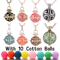 10pcslot aromatherapy diffuser neckalce cage jewelry pendant locket pregnant jewelry chime angel wings music ball accessories