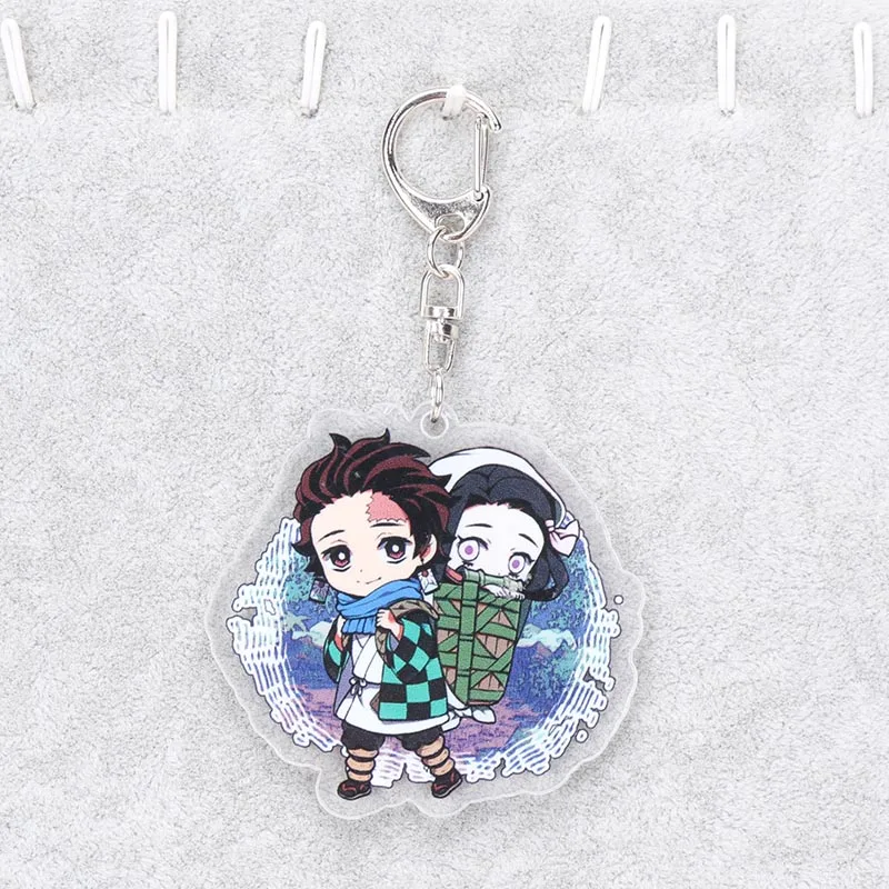 Acrylic keychain9 5,5-16 см Kimetsu no Yaiba акриловый демон убийца Kimetsu no Yaiba брелок Tanjirou Nezuko Kamado фигурка на акриловой подставке Рождество - Цвет: Acrylic keychain9
