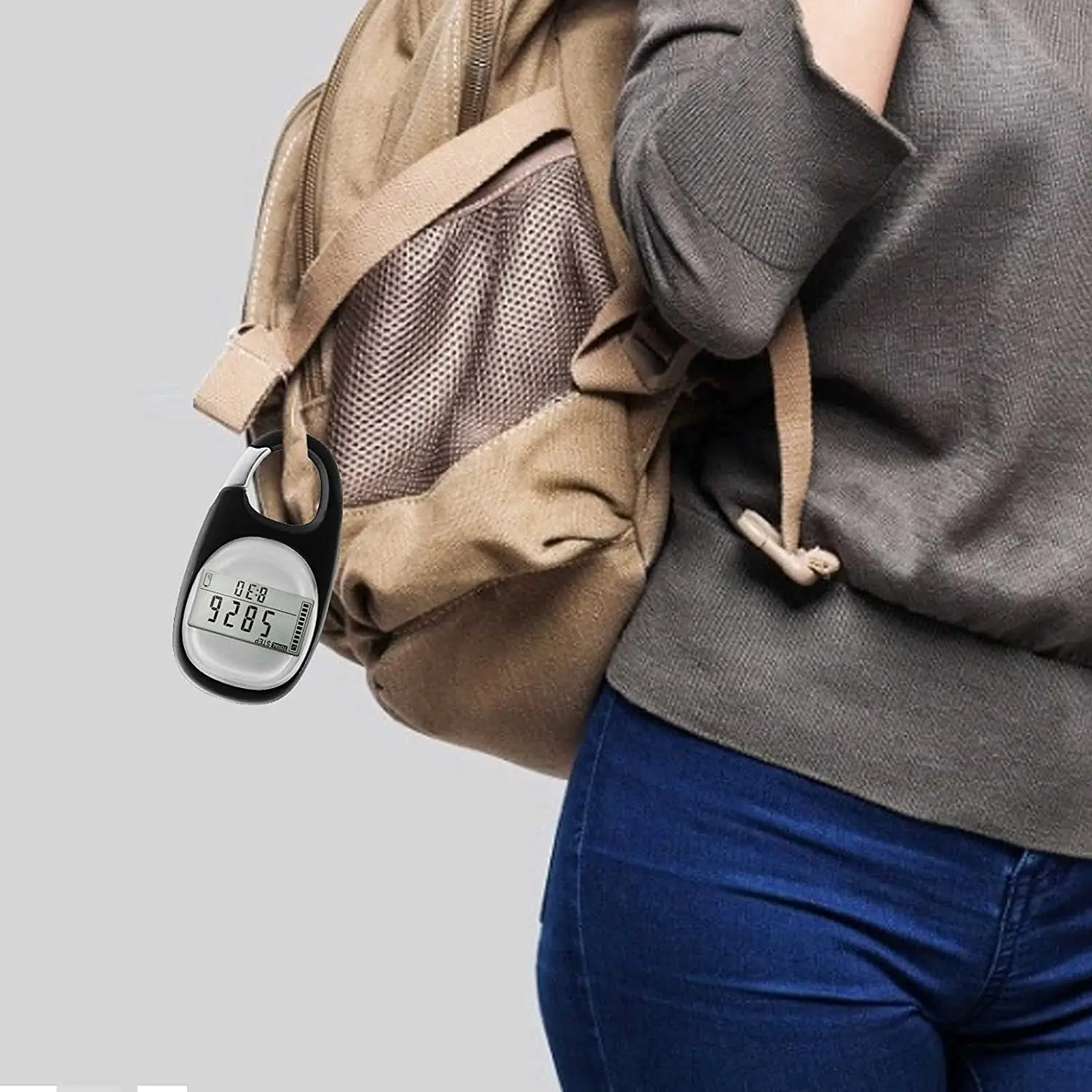 

Calorie Counter, 3D Walking Distance Pedometer (miles/km), Suitable for Male and Female Sports and Fitness Activities, 2 Pieces