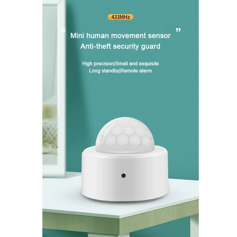 

433MHz Wireless Anti-pet Infrared Detector PIR Motion Detector Sensor Smart Home Security Host Alarm Accessories