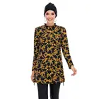 Новинка, Мусульманский купальник, Женский скромный купальник из 3 предметов, искусственная кожа, высококачественная одежда для купания