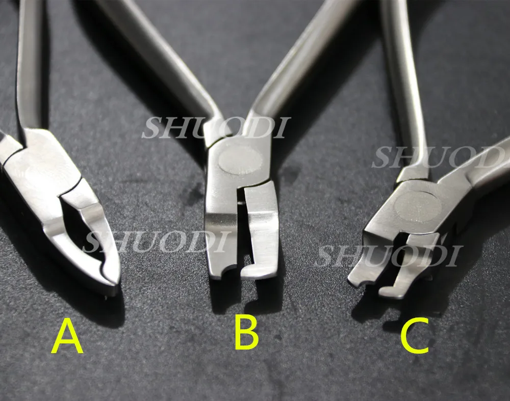 3 Pcs Set ABC Стоматологическая лаборатория коронка для обжима контуринга Johson плоскогубцы стоматологический инструмент - Цвет: 3 Pcs Set ABC