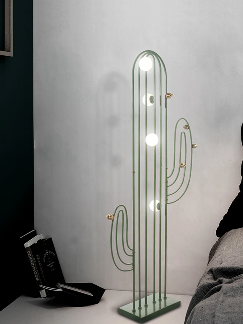 Популярные кактус торшер Металлическая Напольная Лампа новейший дизайн лампа