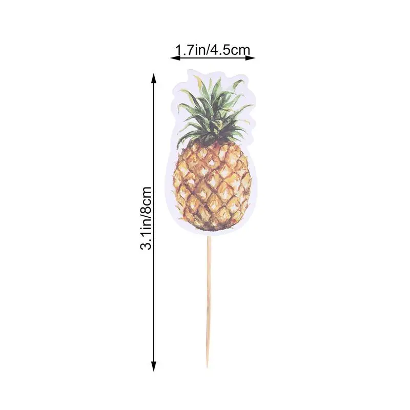12 шт Фламинго кекс топперы выбирает ананас монстра торт Топпер акварельные
