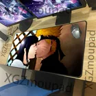 Большой коврик для мыши XGZ HD с аниме, черный с застежкой по краю, симпатичная девушка, Хината, парные подставки, компьютерный Настольный коврик, резиновый нескользящий Xxl