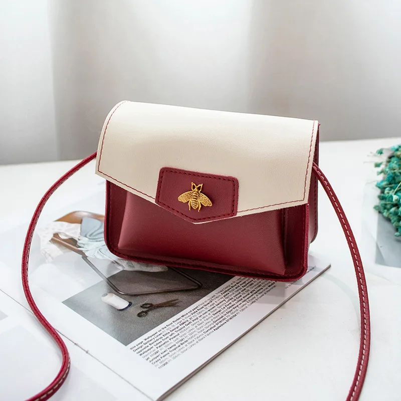 

Bee Bag Female Purse 2021 New Fashion Shoulder/Crossbody Bag Contrasting Color Galaxian Women's Bag Wholesale