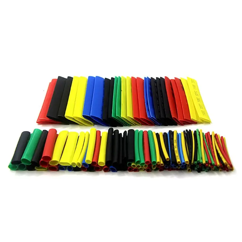 328Pcs 8 Sizes Multi Color Polyolefin 2:1 Halogen-Free Heat Shrink Tubing Tube Assortment Sleeving Wrap Tubes | Обустройство дома