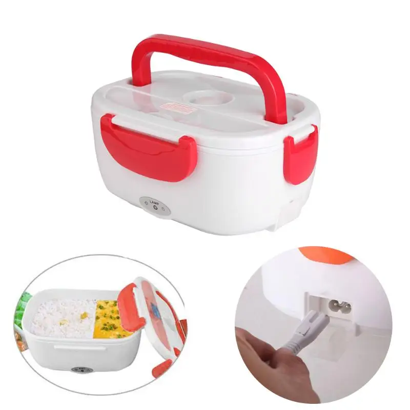 220V Multi-functional Lunch Box Car Portable Electric Heated Heating Bento Outdoor School Home Food-Grade Food Warmer Container | Спорт и