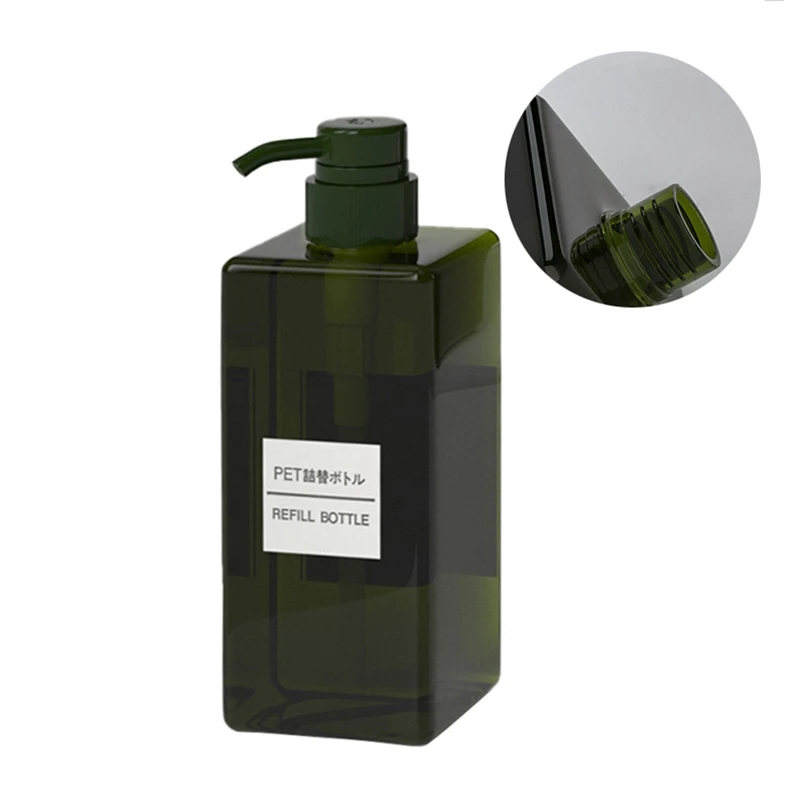 

CXD-Rectangular Refillable Bottle Press Type For Cosmetic Shampoo Shower Gel 250/450/650ML