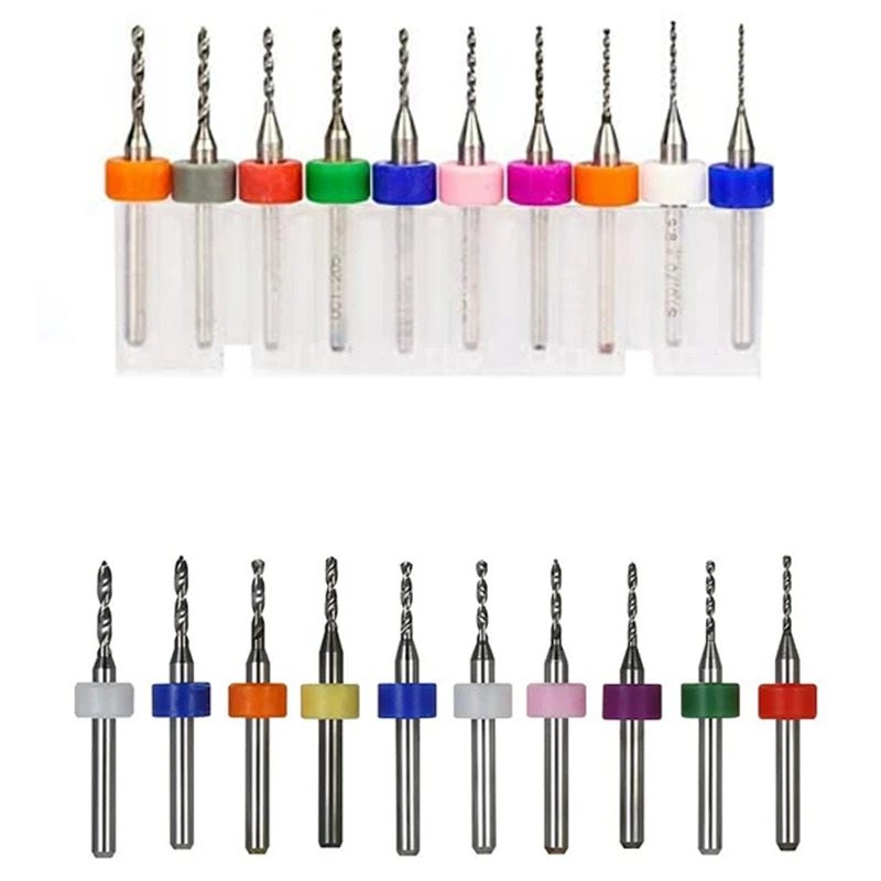 

10Pcs PCB Drill Bit Set For Drilling Printed Circuit Board CNC Machine Drill Bit Mini Carbide Drill Bit