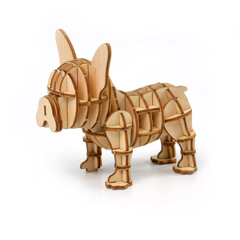 Деревянные игрушки 3d головоломки собранные Diy ручной работы детей