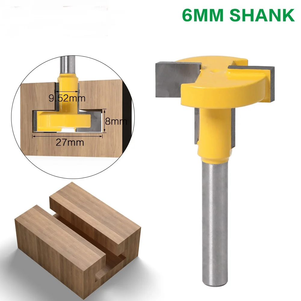 Т-образный фрезерный резец с прямым кромным хвостовиком 6 мм фрезы режущая ручка