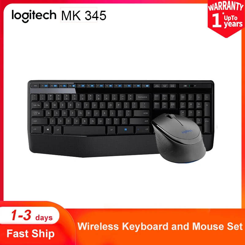 Logitech MK345 Беспроводной клавиатура Мышь комбо полная Размеры клавиатуры так и для