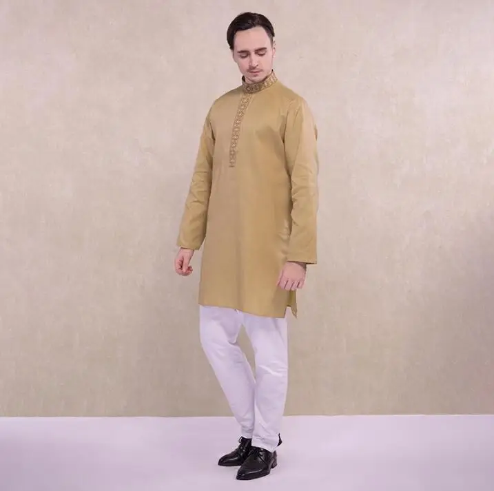 Новые мужские костюмы модные этнические индийские комплекты с вышивкой удобные