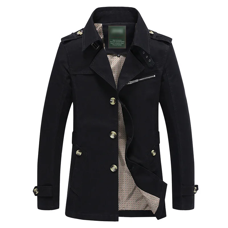 

Brand Autumn Jacket Men Casual Fashion Single Breasted Trench Men Jackets Coats Plus Size M-5XL Coat Men chaqueta hombre