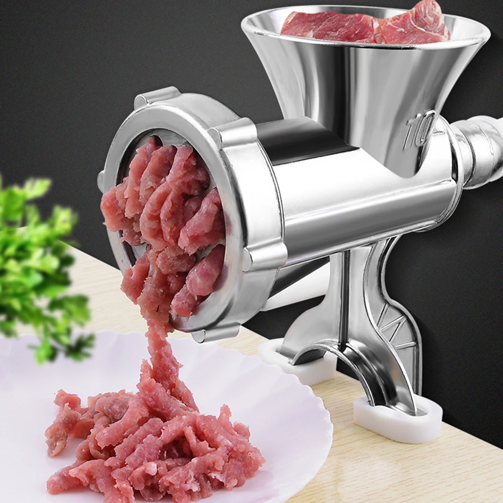 

Ручная мясорубка из нержавеющей стали, измельчитель овощей, фруктов, картофелерезка, уникальный кухонный комбайн, бытовой кухонный инструм...