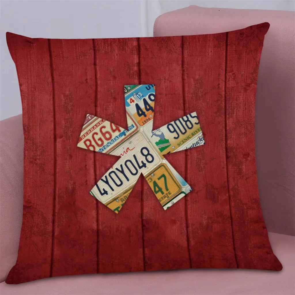 Чехол для подушки с буквенным принтом чехол s удобный скрытый на молнии наволочка