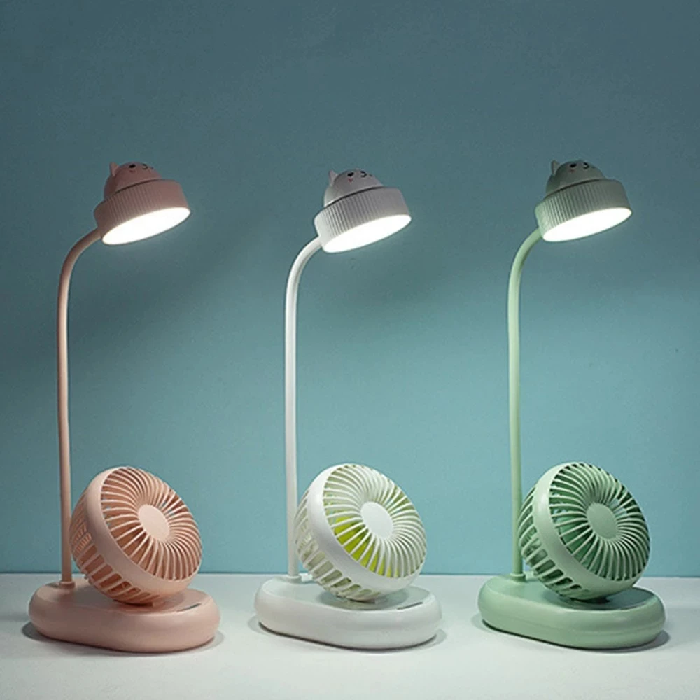 

Многофункциональная настольная лампа, вентилятор, светодиодсветодиодный настольная лампа 6500-7500k, три режима, 2000 мАч, USB регулируемый, защита...