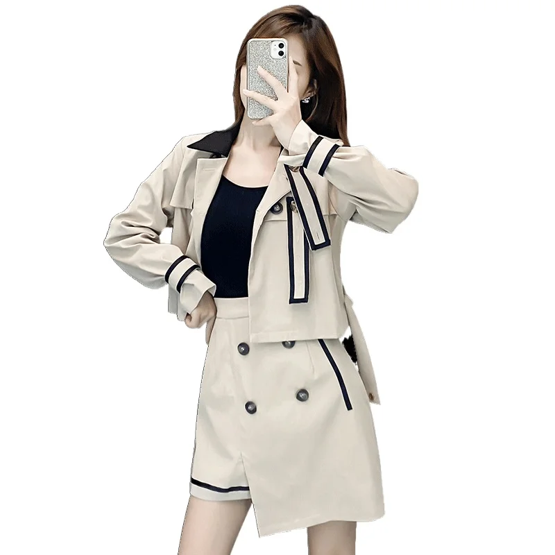 

Autumn Suit Female 2021 New Temperament Fashion Royal Sister Light Mature Style Western Style Professional Skirt Two-piece Suit
