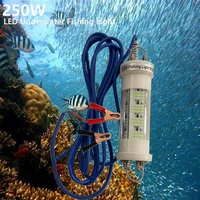 spike special offer 250w green led fishing light underwater attracting fishes ocean fishing lure lamps fishing bait light