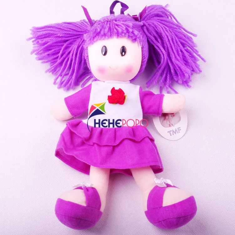 

Random 28cm Soft Stuffed Dolls on Sales Twist Woollen Hair Baby Dolls Plush Toys Lovely Gift for Girls Can Diy Clothes
