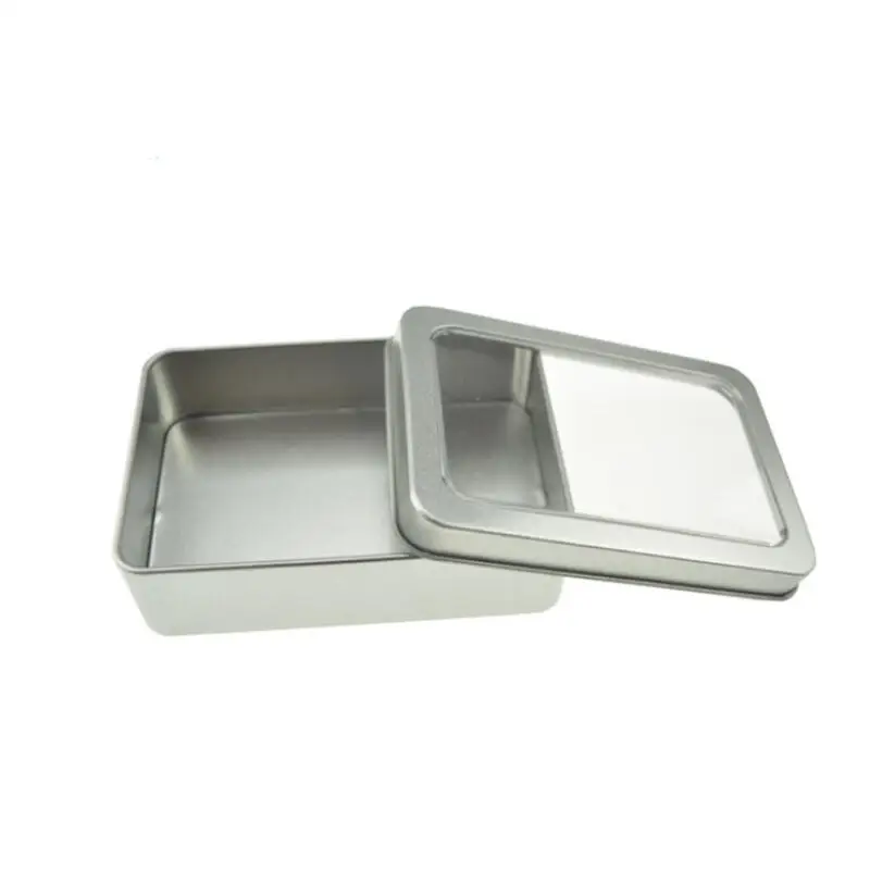 

10.7*7*3cm Open Window Metal Storage Cases, Tin Boxes Steel display packaging can LX8531