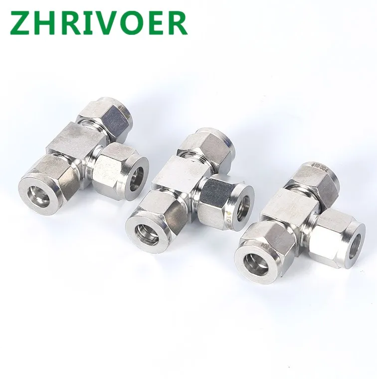 T Тип 3 Way 4 мм 6 1/8 'ɱ/2 ''нержавеющая сталь 304 одинарный наконечник тройник