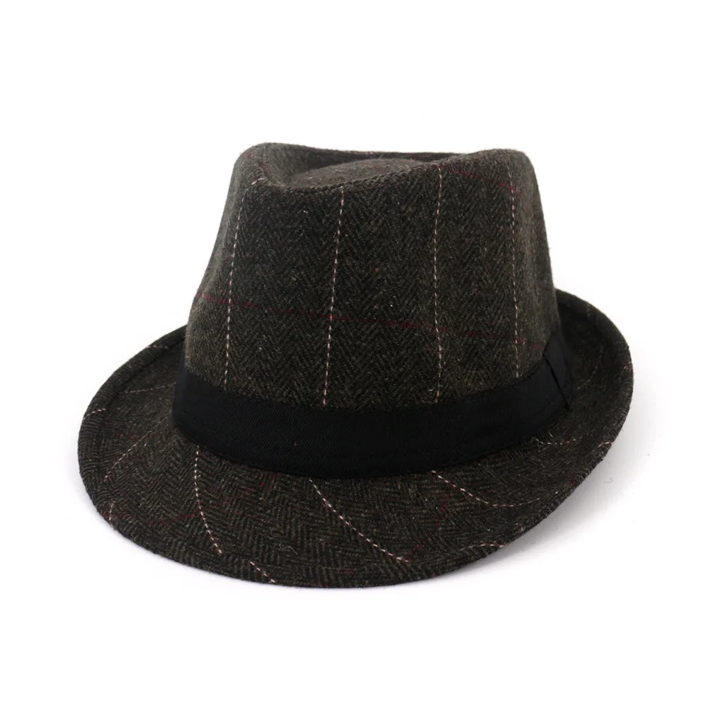 Зимняя Осенняя мужская шляпа с широкими полями Stetson Fedoras британские шляпы для