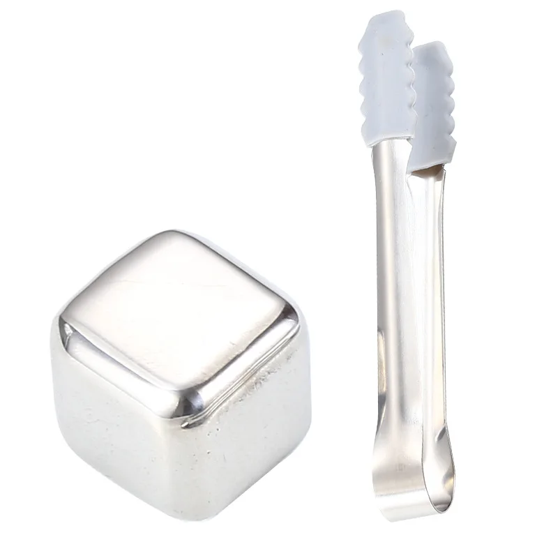 

New Whisky Stones Ice Cubes Set Stainless Steel Ice Cubes Reusable Wine Whiskey Stones Cooling Cube Chilling Party Bar Tool