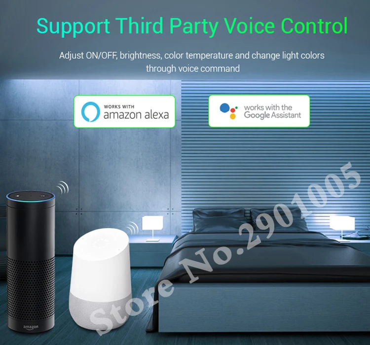 5 в 1 WiFi светодиодный смарт-контроллер 6A/Ch Для одноцветных RGB RGBW RGB+ CCT светодиодный полосы, can Alexa/Google Assistant Голосовое управление/приложение