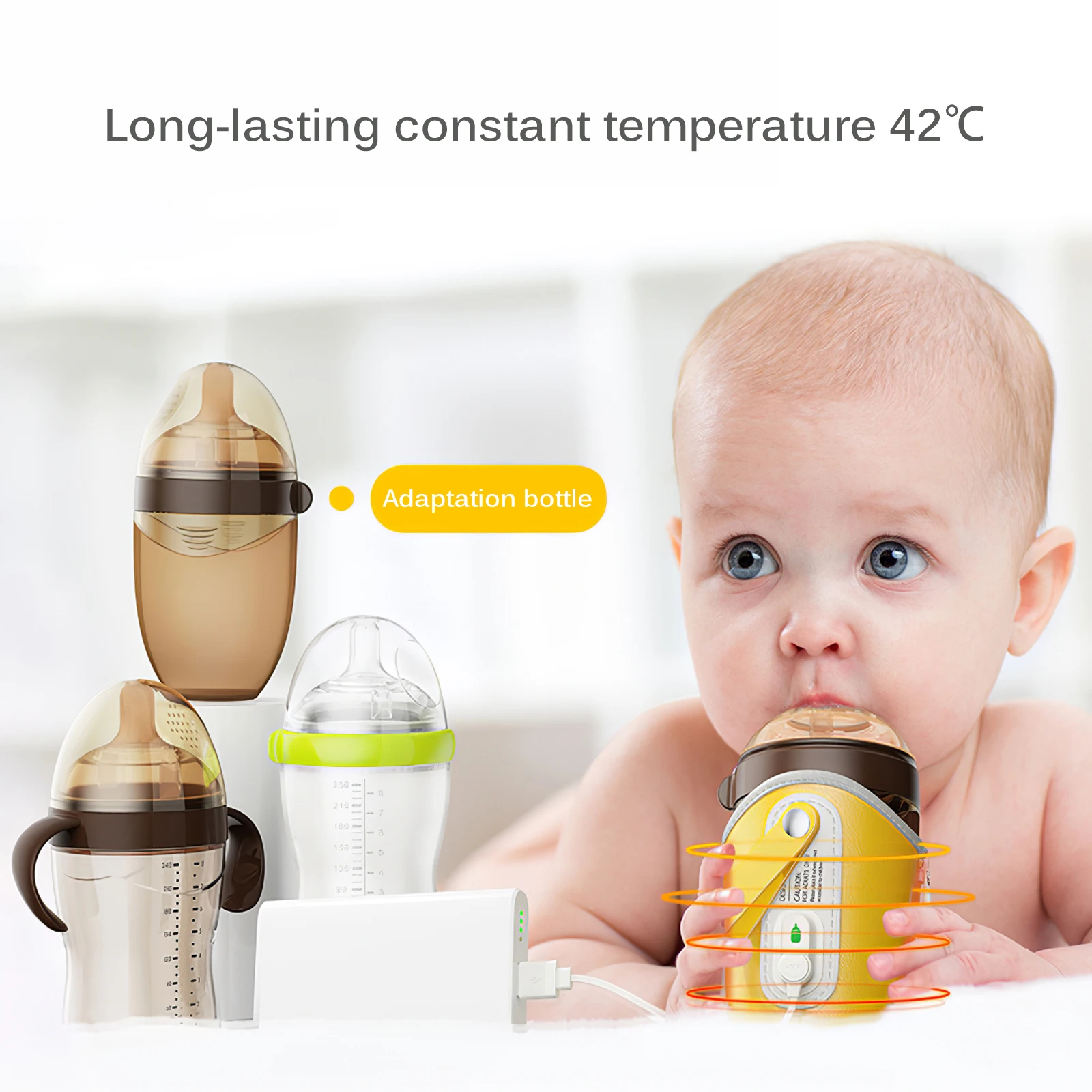 

Milk Bottle Warm Heat Keeper Portable Baby Bags Thermal Insulation Bag Feeding With Handle Temperature Portable Bottle Warmer