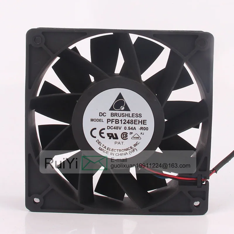 

48V 0.54A PFB1248EHE-ROO 120x120x38mm 12cm 12038 Inverter Stop Alarm Cooling Fan Gamer Cabinet Thermal Paste Pc Cabinet Ryzen