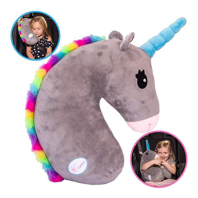 Детская подушка плюшевые игрушки кукла-единорог Подушка на подголовник