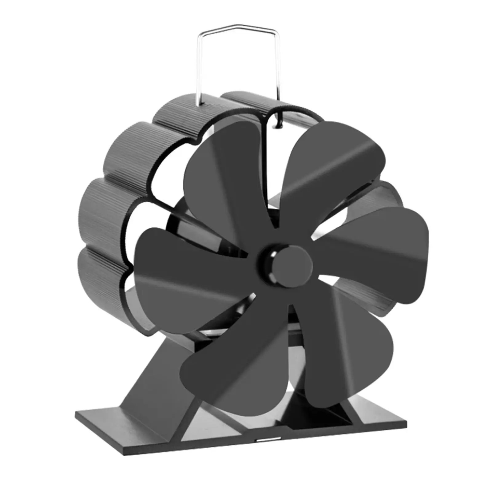 Вентилятор распределения тепла 6 лезвий экологически чистый эффективный камин