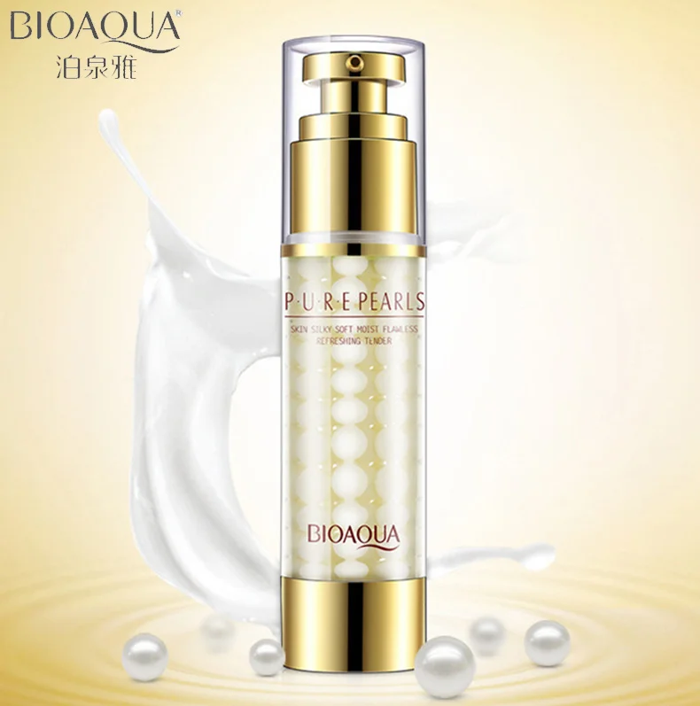 BIOAQUA Brand Pure Pearl Face Cream Moisturizing Facial Lotion +Essence Hyaluronic Acid Anti Wrinkle Whitening Essence 60g | Красота и