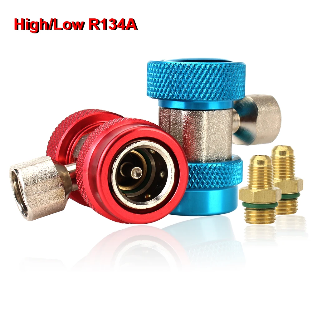 

2 шт., быстроразъемный адаптер R134A для автомобильного кондиционера