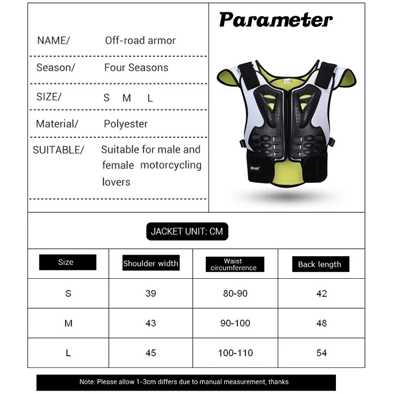 

Child Body Protector Armor Motocross Jacket Motorbike Back Shield Sleeveless Vest Spine Chest Protective Gears Boys Girl Jacket