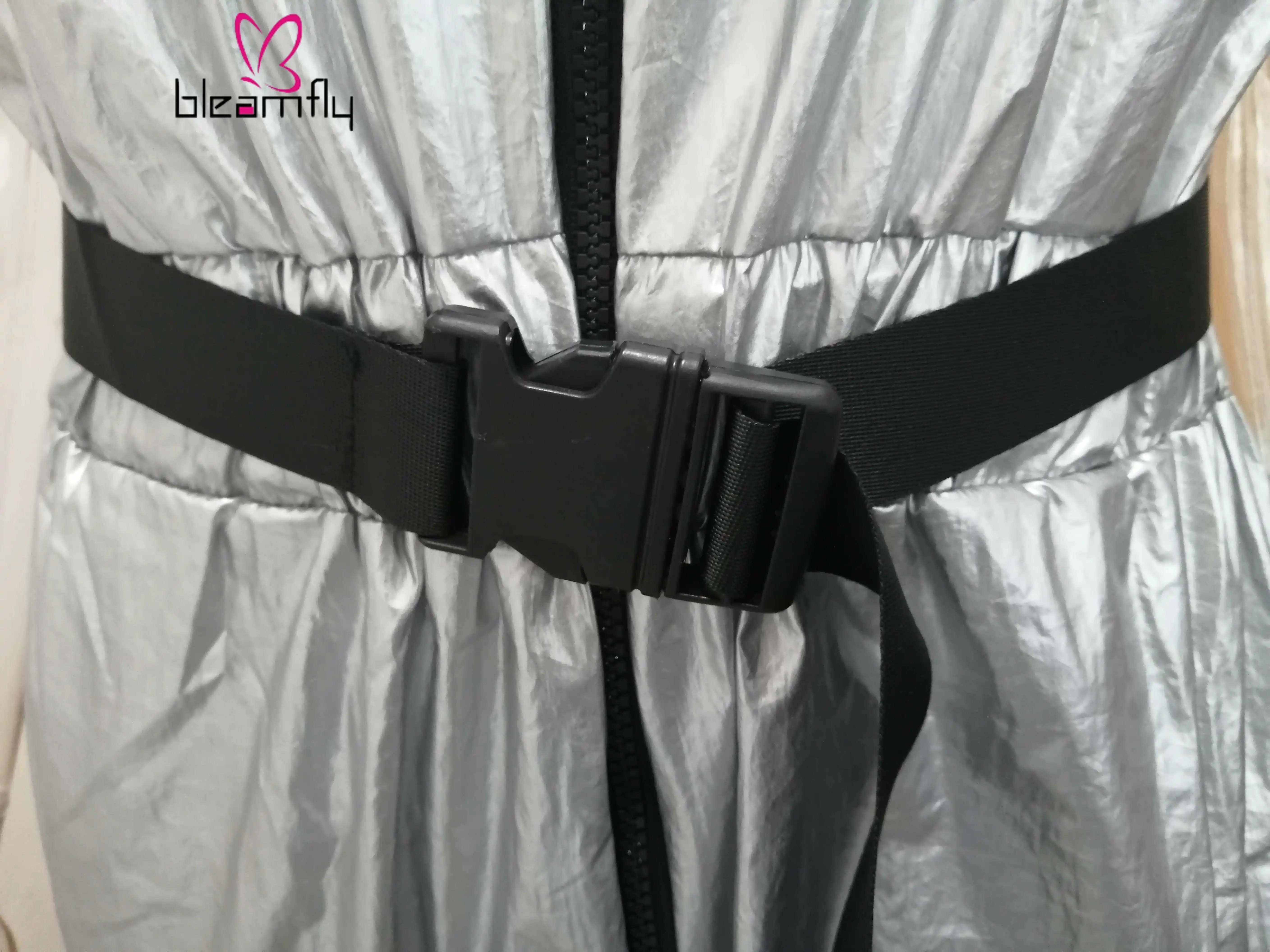 2019 женские осенние комбинезоны в стиле хип хоп на молнии с v образным вырезом